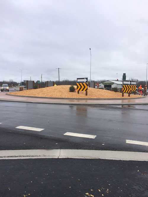 Finished roundabout construction